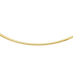 14K 2mm Classic Omega - Lexie Jordan Jewelry
