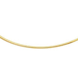 14K 2mm Classic Omega - Lexie Jordan Jewelry