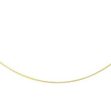 14K Gold 1mm Round Omega with Screw Back Lock - Lexie Jordan Jewelry
