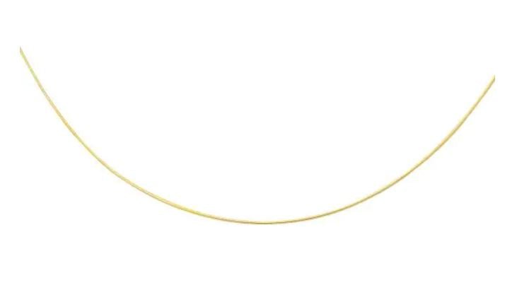 14K Gold 1mm Round Omega with Screw Back Lock - Lexie Jordan Jewelry