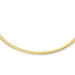 14K Gold 2.5mm Reversible Omega - Lexie Jordan Jewelry