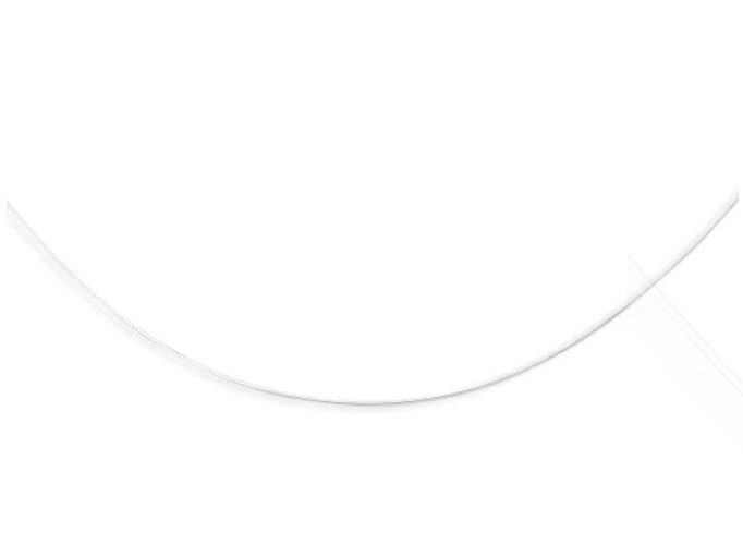 14K White Gold 1mm Round Omega with Screw Back Lock - Lexie Jordan Jewelry