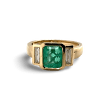 Emerald and Diamond Ring - Lexie Jordan Jewelry