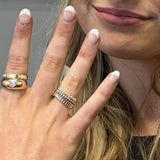 14 gold curvy band - Lexie Jordan Jewelry