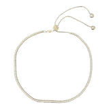 14k Adjustable Tennis Necklace - Lexie Jordan Jewelry