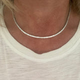 14k Adjustable Tennis Necklace - Lexie Jordan Jewelry