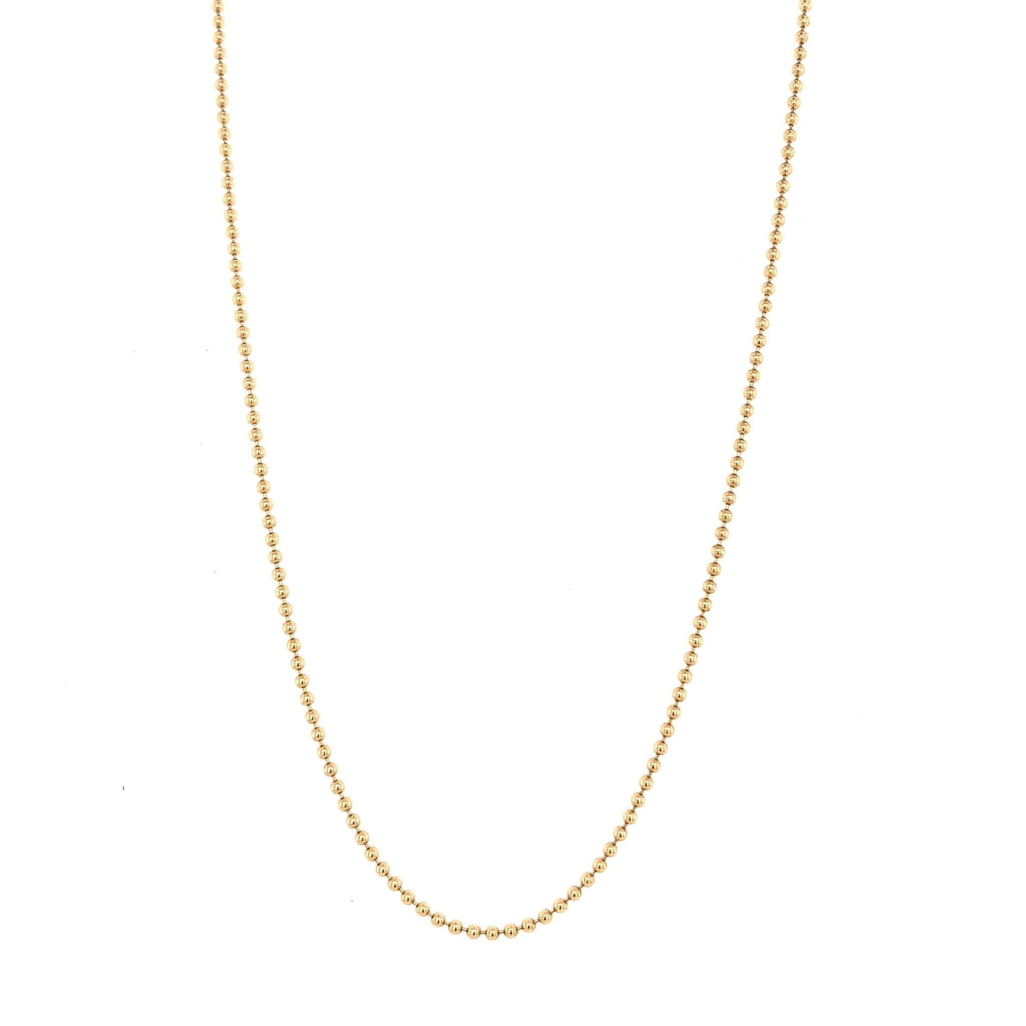 14k Gold Ball Chain - Lexie Jordan Jewelry
