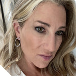 18k White Gold Diamond Pear Shape Hoop Earrings - Lexie Jordan Jewelry