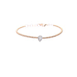 18kt Gold Pear Diamond Bracelet - Lexie Jordan Jewelry