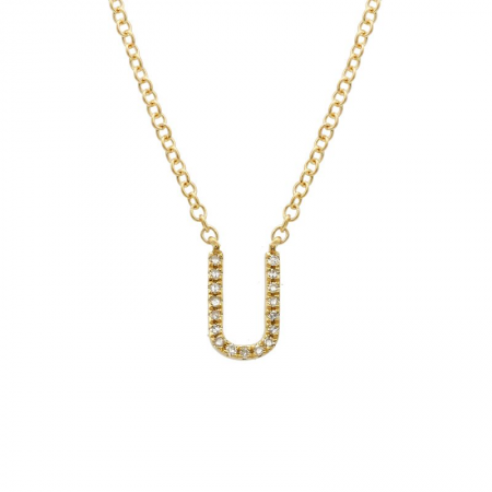 Diamond Initial Necklace