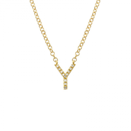 Diamond Initial Necklace