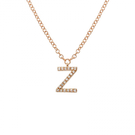 Diamond Initial Necklace