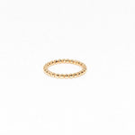 Bead Ring | Stackable Ring | 14K Gold | Fine Details - Lexie Jordan Jewelry