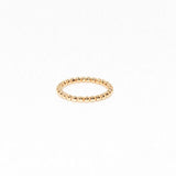 Bead Ring | Stackable Ring | 14K Gold | Fine Details - Lexie Jordan Jewelry