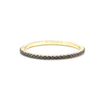Black diamond eternity band micro pave - Lexie Jordan Jewelry