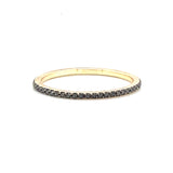 Black diamond eternity band micro pave - Lexie Jordan Jewelry