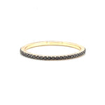 Black diamond eternity band micro pave - Lexie Jordan Jewelry