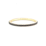 Black diamond eternity band micro pave - Lexie Jordan Jewelry