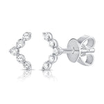 Chevron Diamond Studs - Lexie Jordan Jewelry