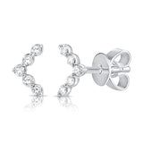 Chevron Diamond Studs - Lexie Jordan Jewelry