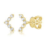 Chevron Diamond Studs - Lexie Jordan Jewelry