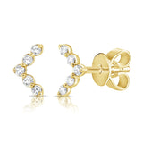 Chevron Diamond Studs - Lexie Jordan Jewelry