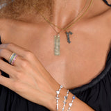 Colored CZ I Love You To The Moon and Back Silver Bracelet - Lexie Jordan Jewelry