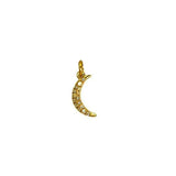 Crescent Moon Necklace Micro-Pave Diamonds 14K Gold - Lexie Jordan Jewelry