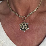 Curb 14k solid chain link necklace with enhancer - Lexie Jordan Jewelry