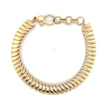 Curvy linked 14k Gold Bracelet - Lexie Jordan Jewelry