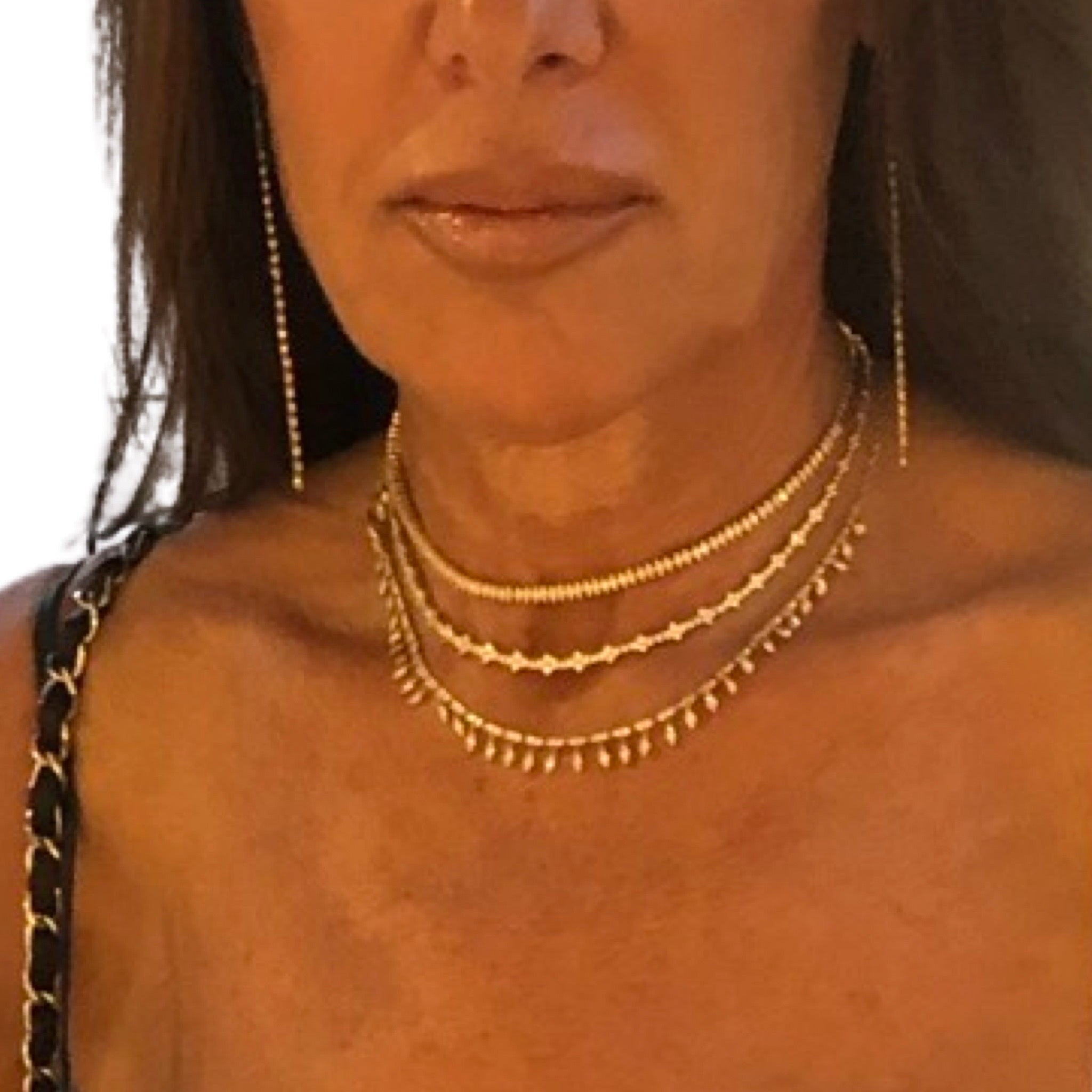 Dangling Diamomd Necklace - Lexie Jordan Jewelry