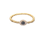 Diamond and Sapphire Evil Eye Bracelet - Lexie Jordan Jewelry