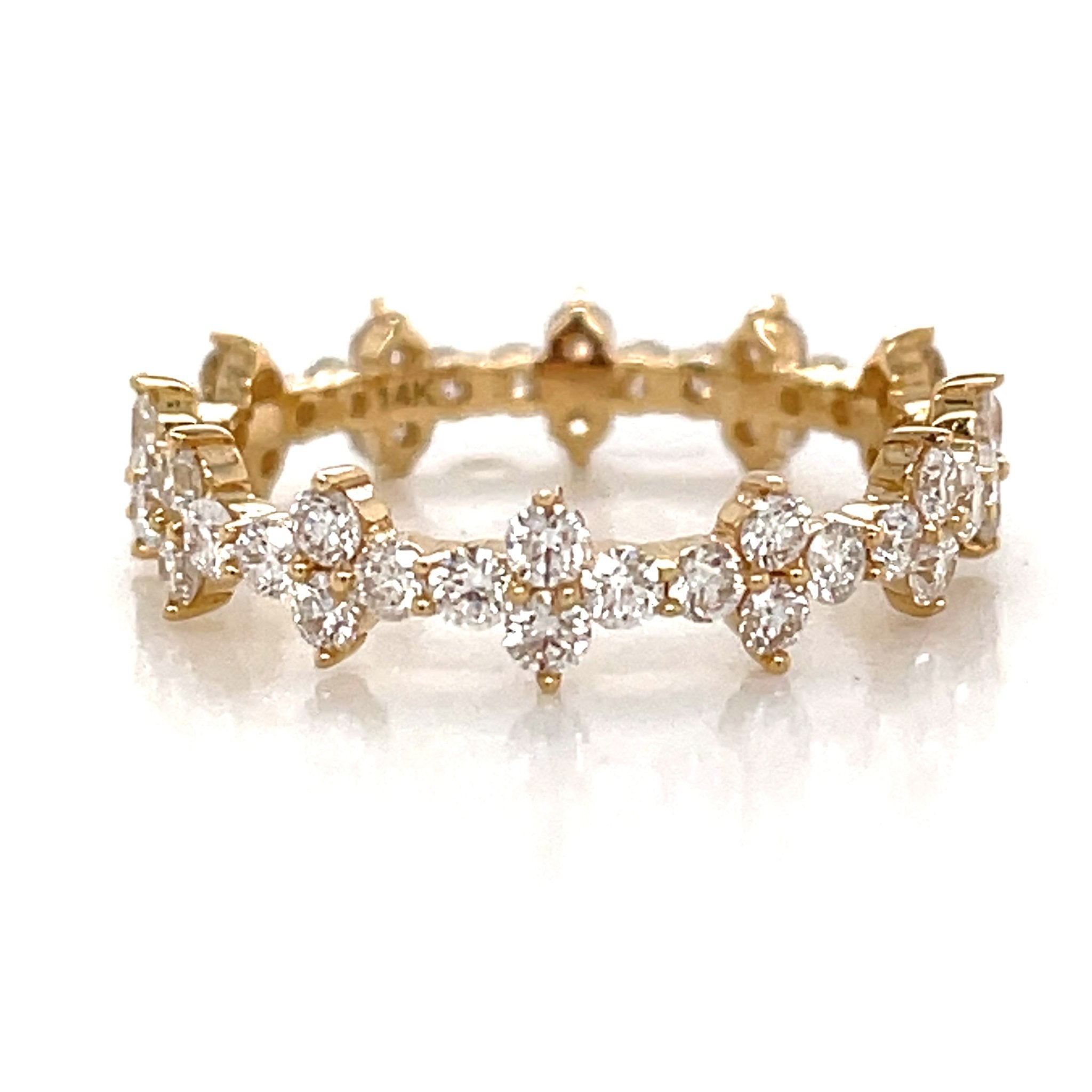 Diamond Cluster Eternity Band - Lexie Jordan Jewelry