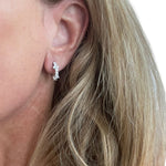 Diamond Cluster Huggies - Lexie Jordan Jewelry
