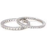 Single Diamond Eternity Band