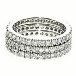 Diamond Eternity Band 18k white gold