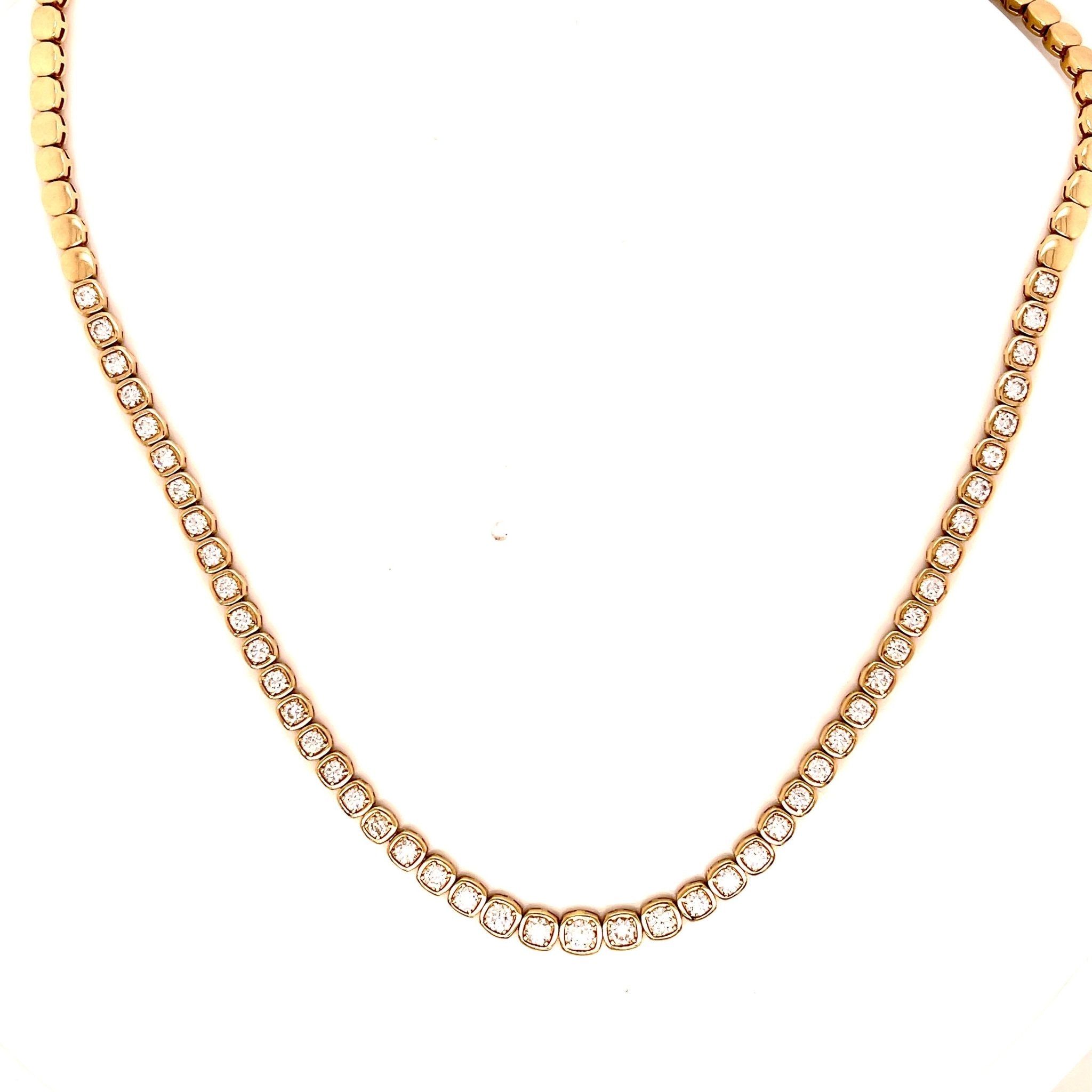 Diamond Half Tennis Necklace - Lexie Jordan Jewelry