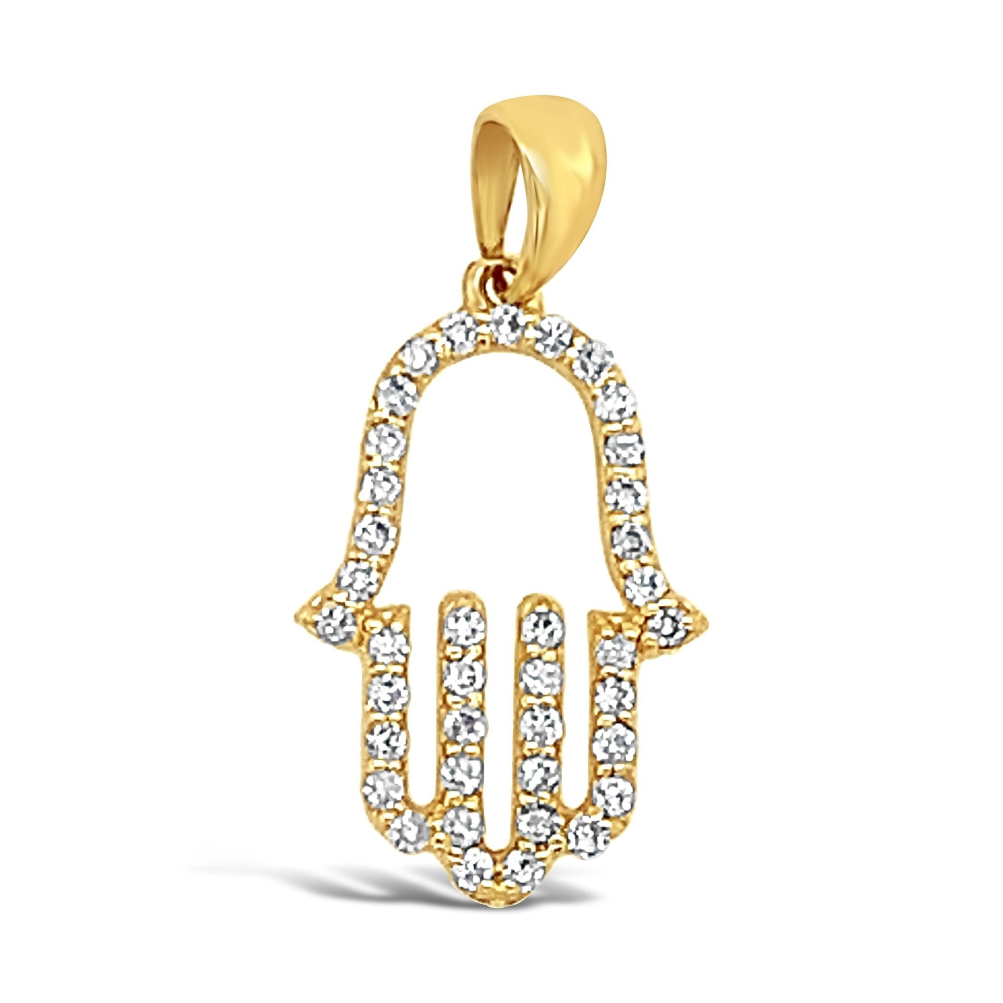 Diamond Hamsa Charm - Lexie Jordan Jewelry