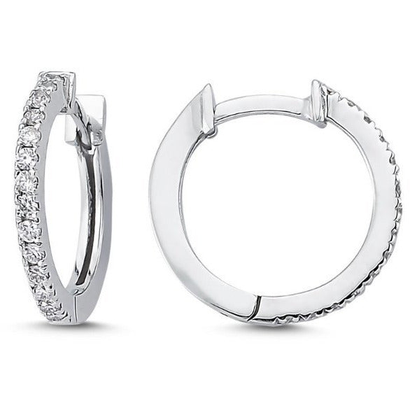 Diamond Hoop Earring - Lexie Jordan Jewelry
