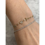 Diamond I Love You to the Moon and Back Bracelet| 14 kt gold | natural diamonds - Lexie Jordan Jewelry