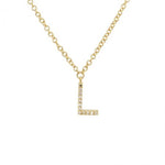 Diamond Initial Necklace - Lexie Jordan Jewelry