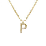 Diamond Initial Necklace - Lexie Jordan Jewelry
