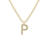 Diamond Initial Necklace - Lexie Jordan Jewelry