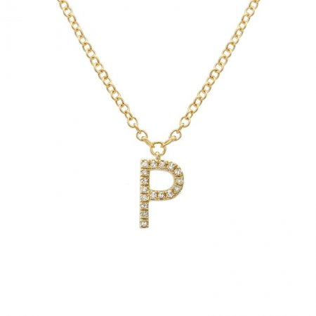 Diamond Initial Necklace - Lexie Jordan Jewelry