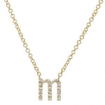 Diamond Initial Necklace - Lexie Jordan Jewelry