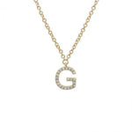 Diamond Initial Necklace - Lexie Jordan Jewelry