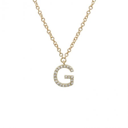 Diamond Initial Necklace - Lexie Jordan Jewelry