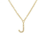 Diamond Initial Necklace - Lexie Jordan Jewelry