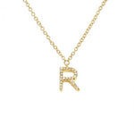 Diamond Initial Necklace - Lexie Jordan Jewelry