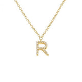 Diamond Initial Necklace - Lexie Jordan Jewelry